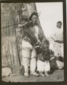 Image of Eskimo [Inuit] woman and children